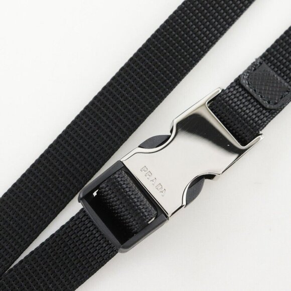 PRADA Smartphone holder with pouch Smartphone case 1ZT016 2DMJ NERO black ... - Picture 10 of 11